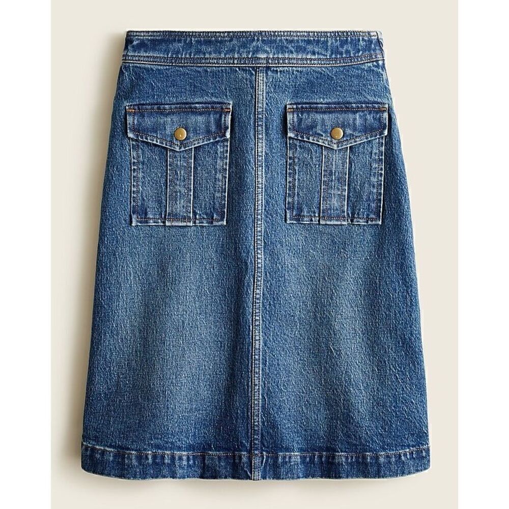 J Crew Flap Pocket Denim Skirt size 25